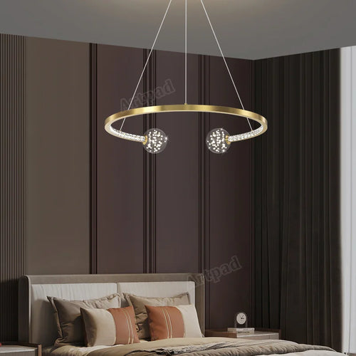 Luxury glass pendant light for elegant interiors - vue 5 sur 12