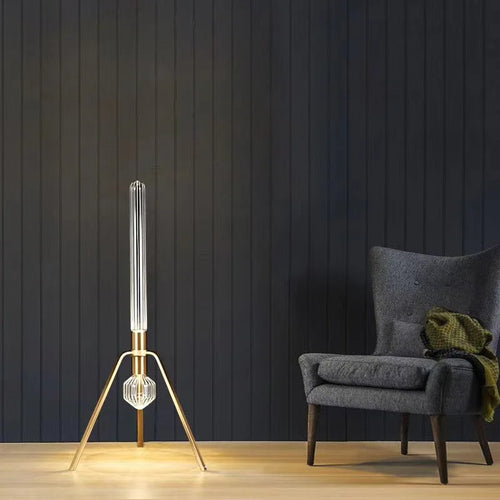 suspension postmoderne en verre transparent pour espaces modernes - vue 4 sur 18