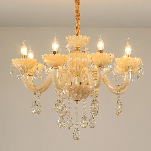 Creative European crystal chandelier for a luxurious atmosphere
