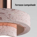 Nordic terrazzo LED pendant light in aluminium for hotel bar