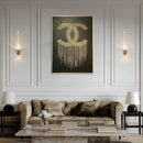 Modern crystal and glass nordic designer wall light