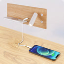 Sandiy LED reading lamp with USB and wireless charger