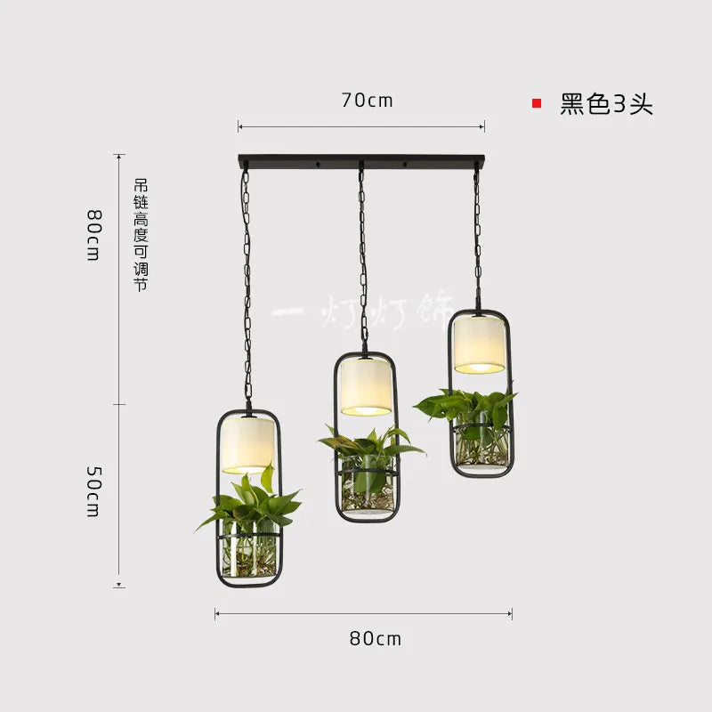 suspension industrielle simple art fer moderne chinoise - vue 10 sur 13
