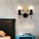 Modern iron humanoid wall light decorative indoor lamp