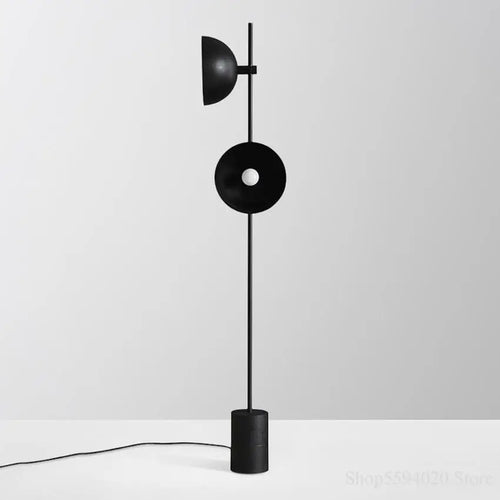 Wooden LED floor lamp European loft style