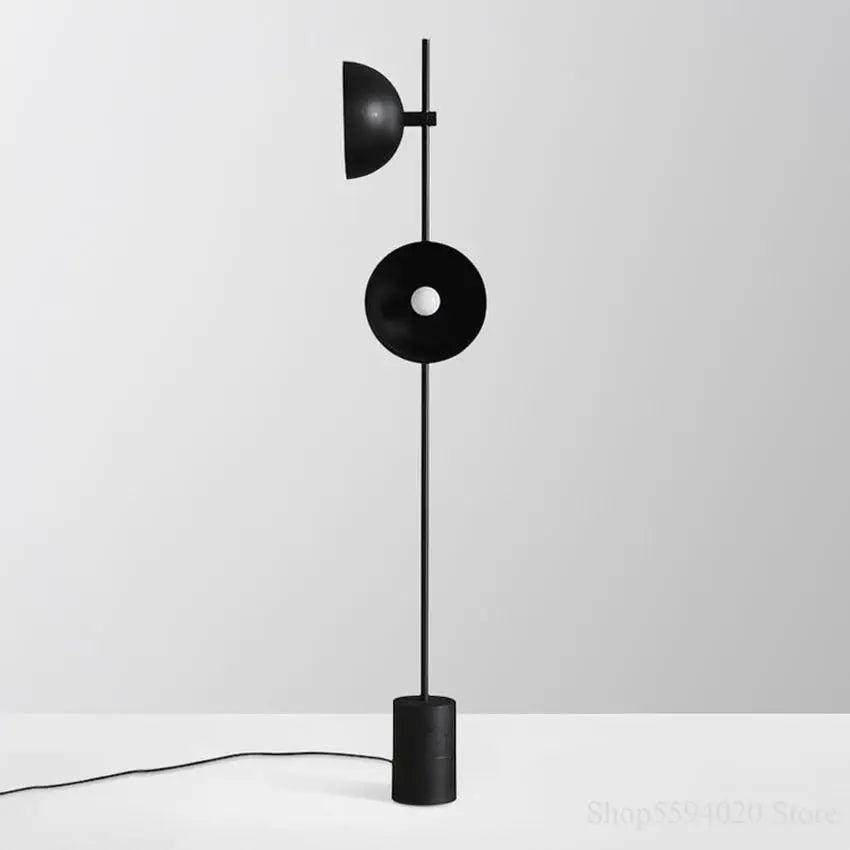 Wooden LED floor lamp European loft style
