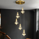 Customisable postmodern crystal LED chandelier