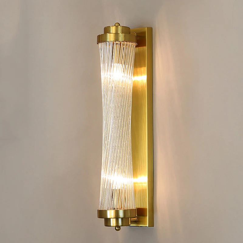 Postmodern crystal LED wall light