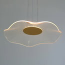 Modern simple LED lotus leaf pendant light nordic style dimmable