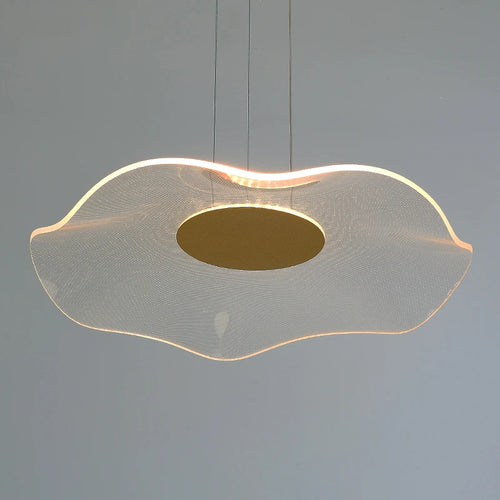 Modern simple LED lotus leaf pendant light nordic style dimmable - vue 2 sur 8