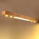 Modern LED wooden pendant lamp for indoor decor