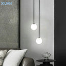 Creative Nordic milky glass pendant lights for bar lighting