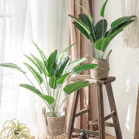 Large artificial banana tree with tropical leaves for indoor and outdoor decoration