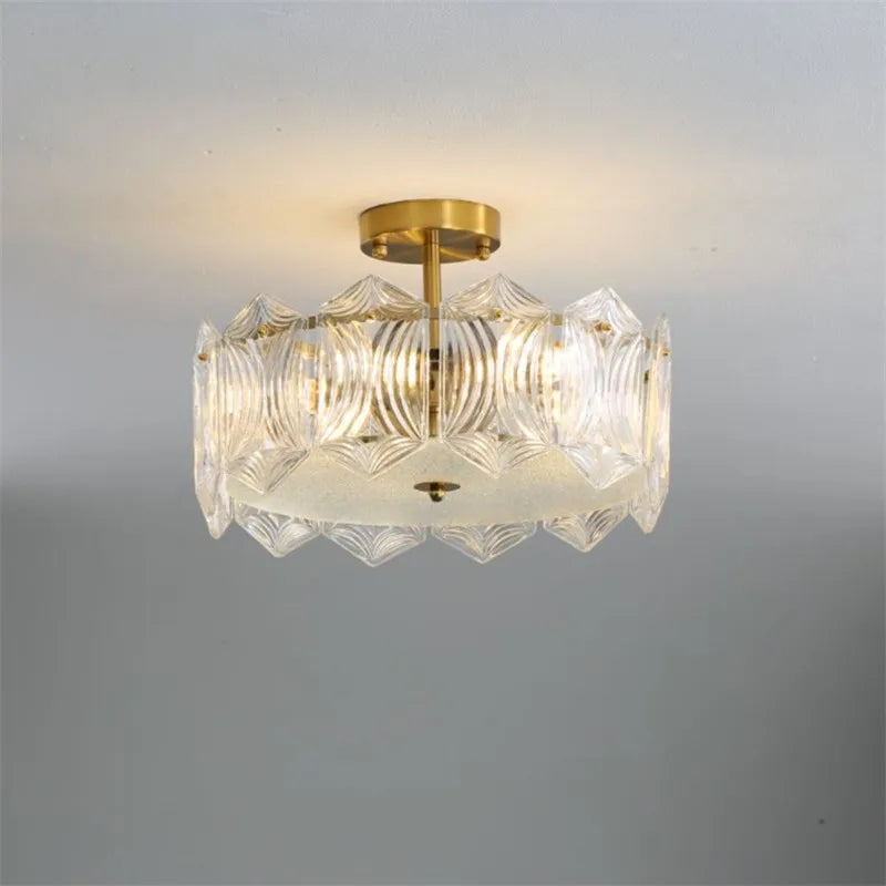 Modern crystal ceiling light for elegant indoor lighting