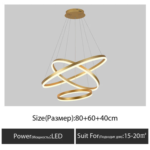 Modern chandelier for decorative indoor suspended lighting - vue 16 sur 18