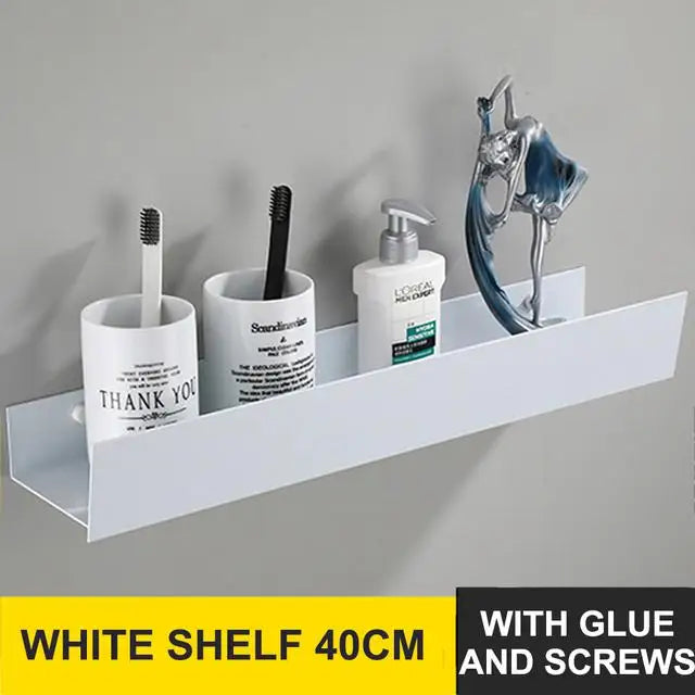 étagère murale pour rangement de salle de bain et cosmétiques