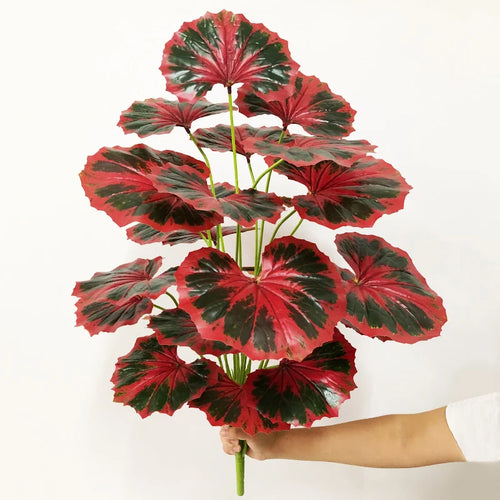 Artificial monstera and palm tropical leaves for indoor decoration - vue 12 sur 18