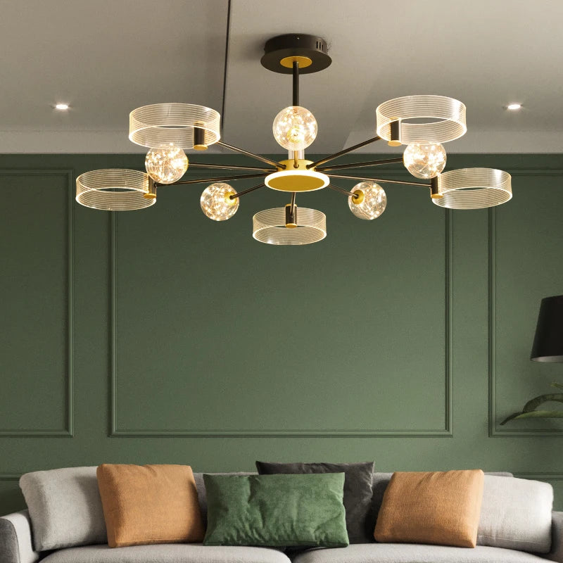 Modern and elegant LED chandelier for interiors
