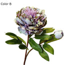 Artificial peony flower branch for elegant decor