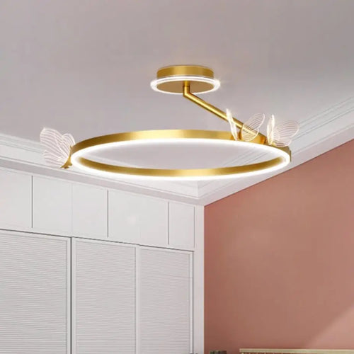 Modern romantic butterfly acrylic wall light - vue 5 sur 17