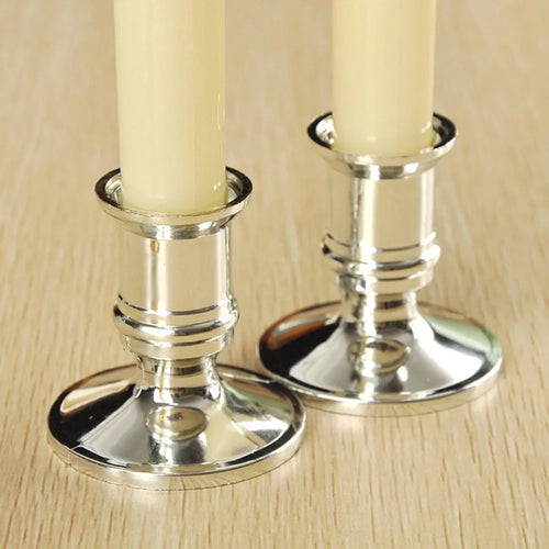 Set of 2 traditional candle holders for weddings and dinners