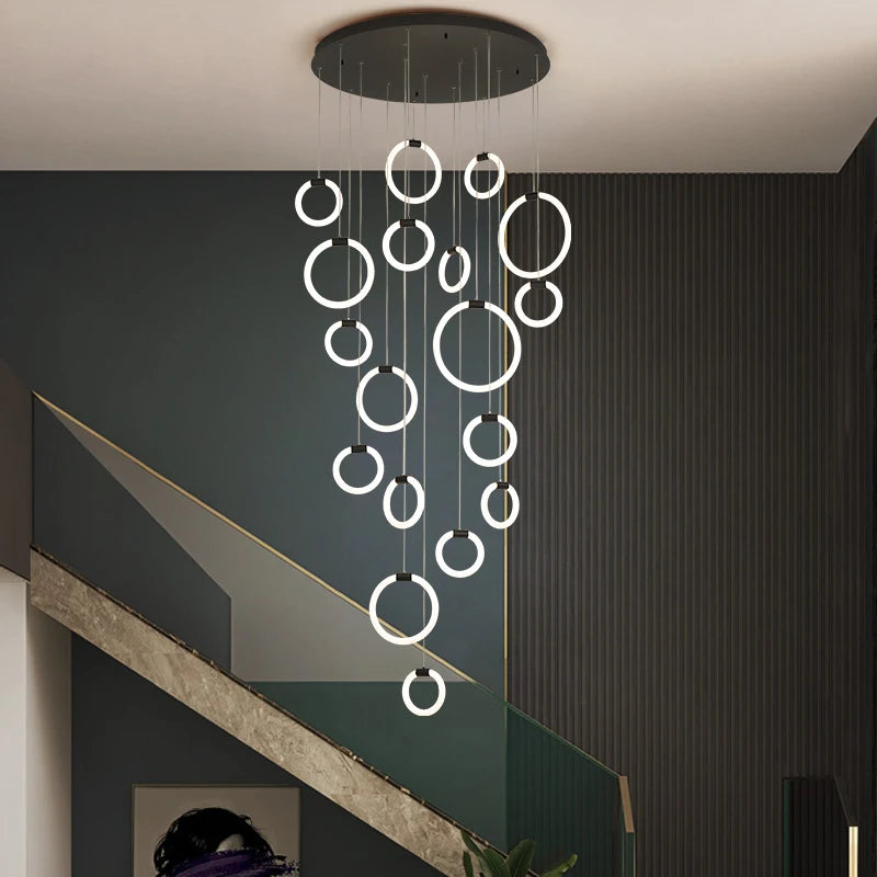 Modern ring chandelier for elegant interior decoration