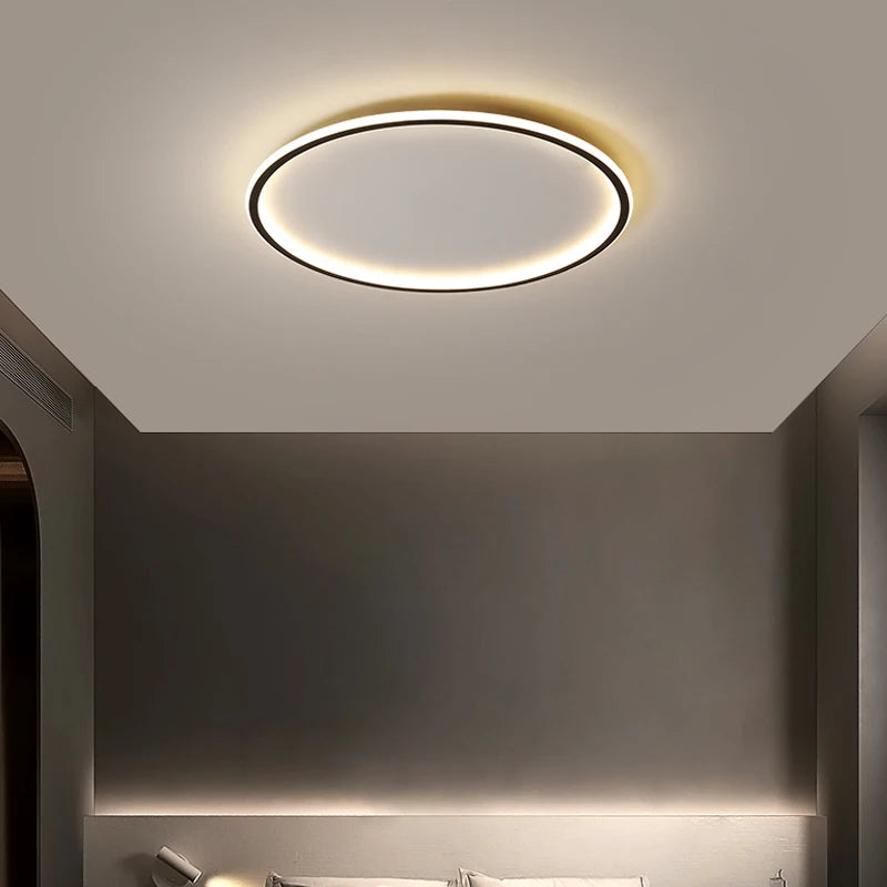 Modern circular ceiling light for an elegant and functional interior - vue 3 sur 10