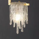Modern Nordic style glass and copper pendant light for decorative interiors