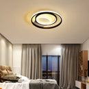 Round LED ceiling light with remote control for modern interiors