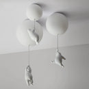 Animated bear LED ceiling light for children's bedrooms and living room decor