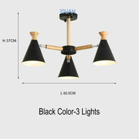 Nordic wooden pendant light for interior decor