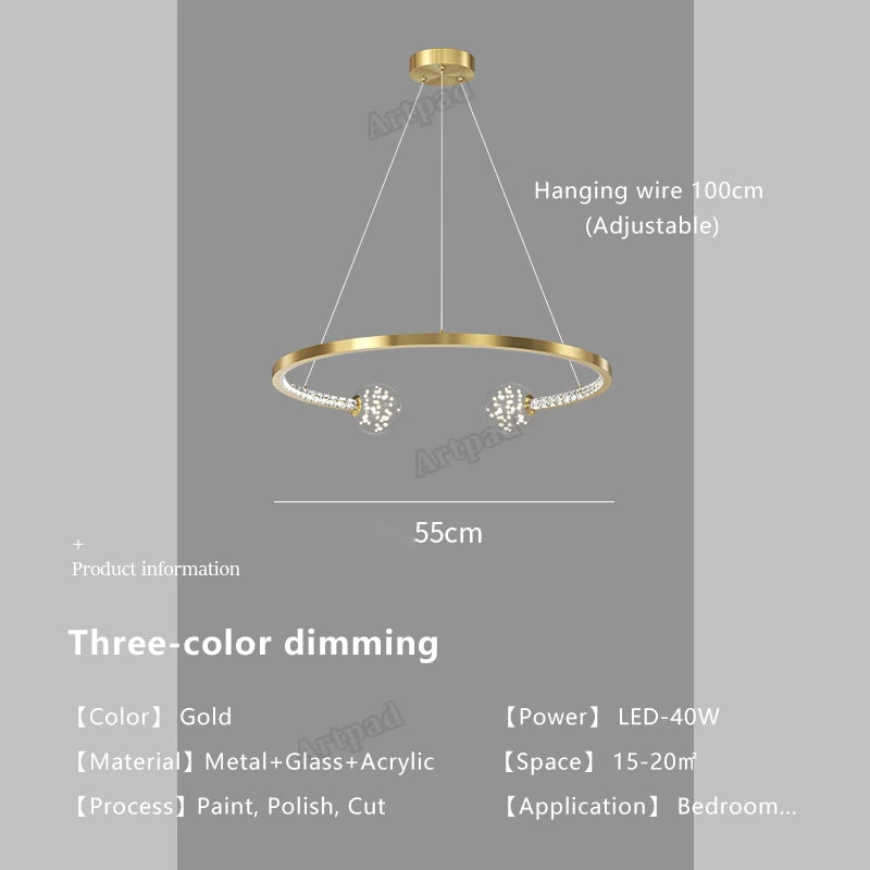 Luxury glass pendant light for elegant interiors - vue 11 sur 12