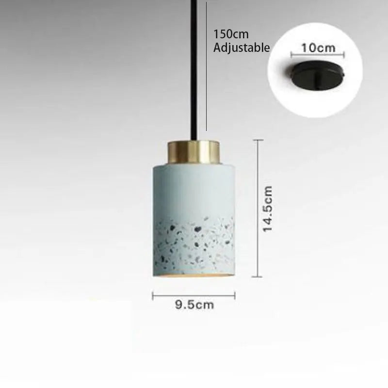Vintage cement pendant light for bar and café