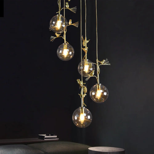 Modern glass pendant light for elegant interiors - vue 3 sur 15