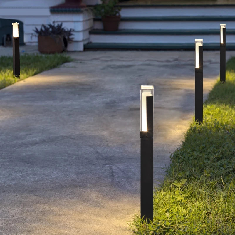 Modern waterproof aluminium LED garden lawn light - vue 5 sur 10