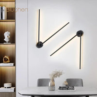 Modern rotatable LED wall light for sofa background