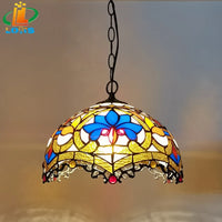Tiffany style dragon petal chandelier for interior decoration