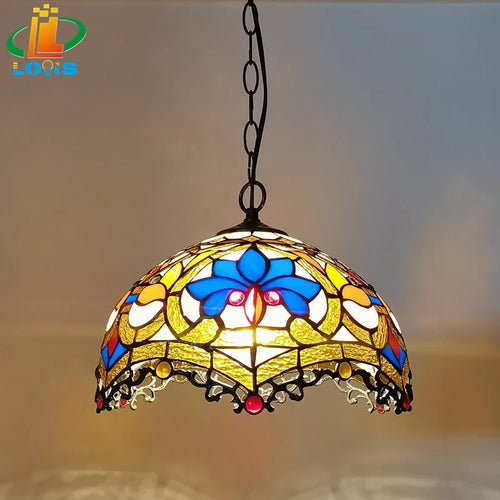 Tiffany style dragon petal chandelier for interior decoration