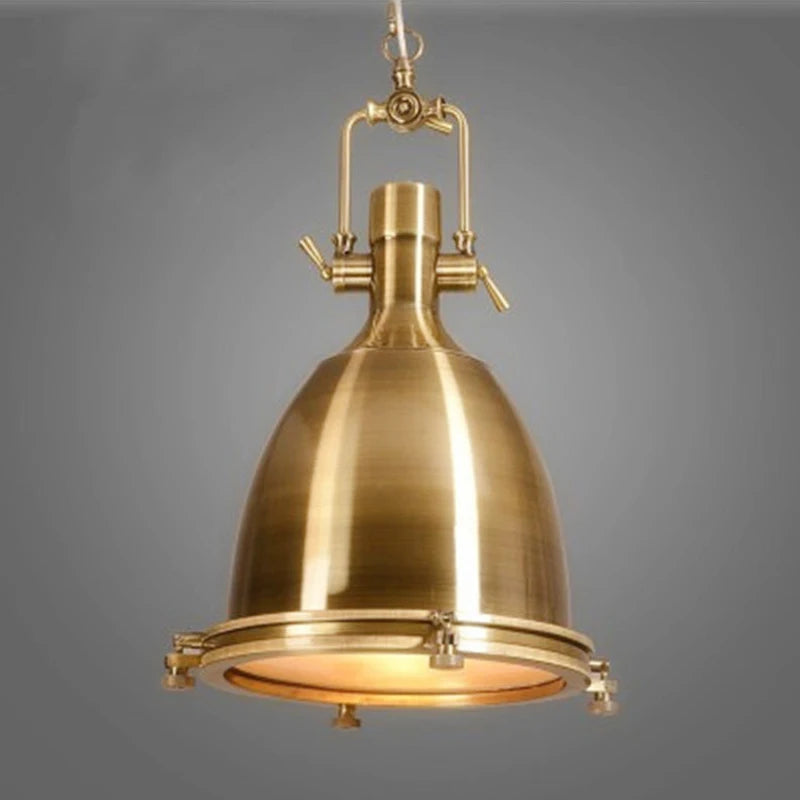 Vintage industrial glass pendant light e27