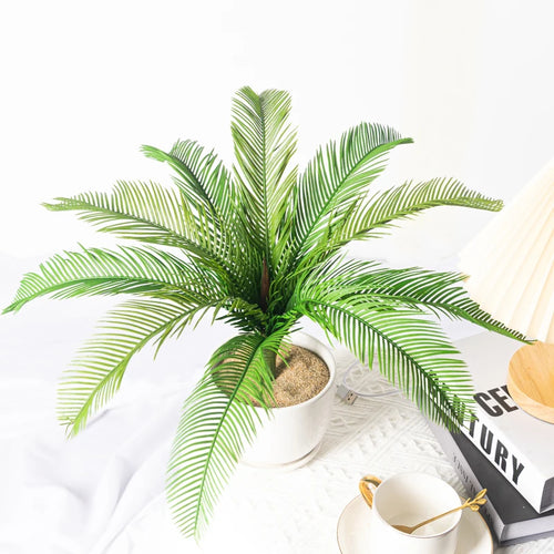 Artificial cycas palm tree tropical decoration for indoors - vue 8 sur 8