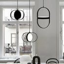Rotating LED pendant light for café, bar, restaurant and hall