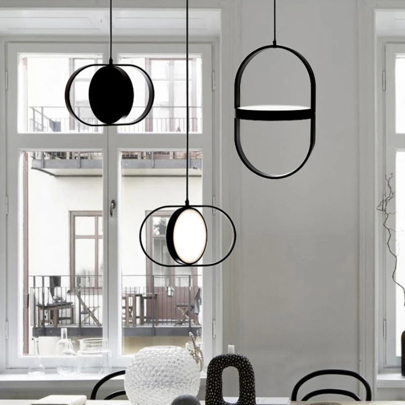 Rotating LED pendant light for café, bar, restaurant and hall - vue 4 sur 14