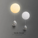 3d astronaut wall light with moon lights for children