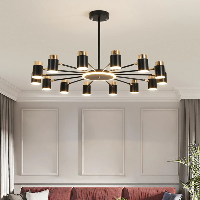 Modern nordic chandelier for decorative indoor lighting - vue 4 sur 11