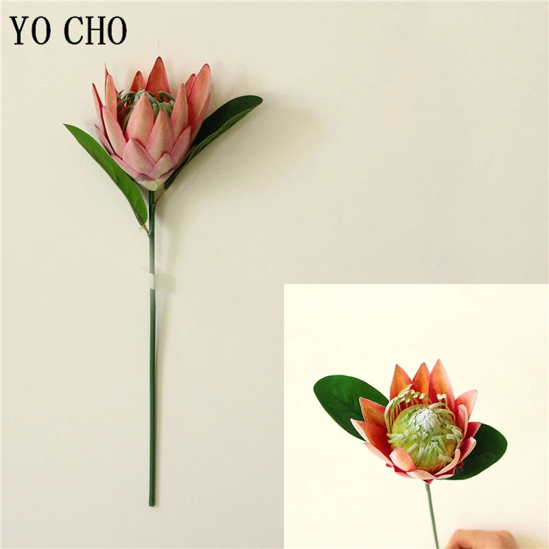 Artificial king protea flower for home, wedding and party decoration - vue 9 sur 12