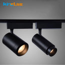 Adjustable decorative dimmable track spotlight
