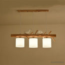 Nordic and Japanese style wooden pendant light