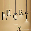 Nordic DIY Love decorative pendant light for loft and bar