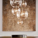 Modern vintage clear glass bubble pendant light