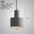 industrial style concrete pendant light for modern decoration